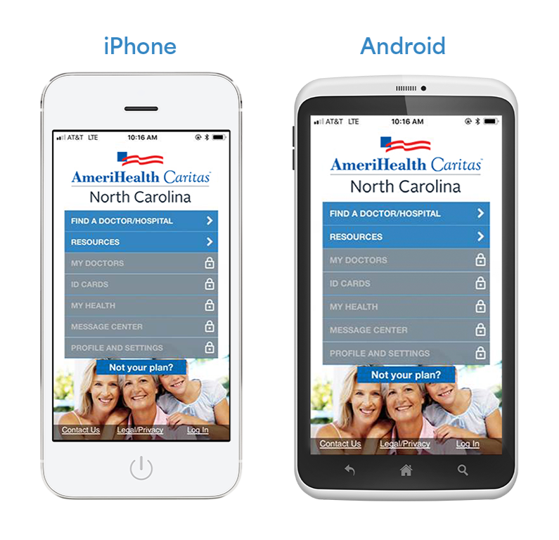 AmeriHealth Caritas North Carolina mobile app